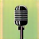 Icon of a microphone on a stand